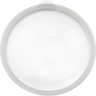 Araven 91004 - Round Food Storage Container Lid, Silicone, 11-1/32" Diameter, Transparent - Pkg Qty 10