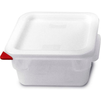 Araven 91860 - Food Storage Container W/Lid, Polycarbonate, 2.1 Qt., Colorclip®, Transparent - Pkg Qty 6