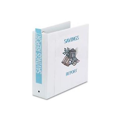 Economy Reference View Binders, 3" Capacity, White