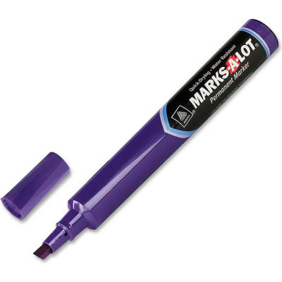 Marks-A-Lot Large Chisel Tip Permanent Marker, Green Ink