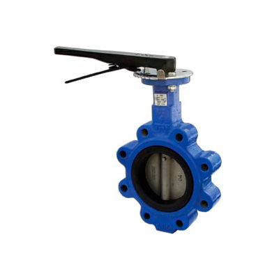 6" Lug Style Butterfly Valve W/ Buna Seals and 10 Position Handle