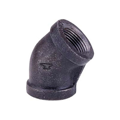 Anvil 1-1/4 In. Extra Heavy Black Malleable 45 Elbow