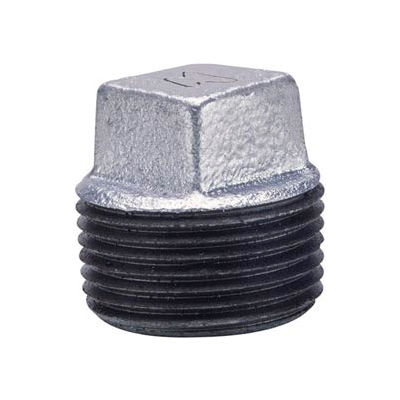 Anvil 1-1/4 Galv Ci Solid Sq Head Plug