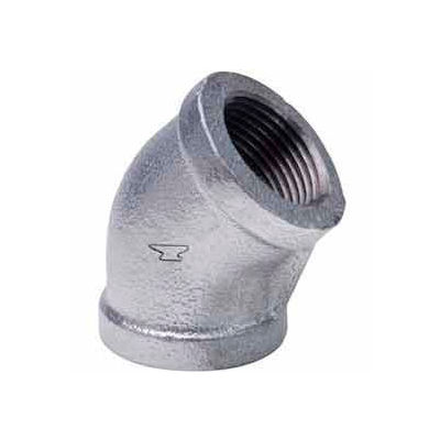 1 In Galvanized Malleable 45 Degree Elbow 150 PSI Lead Free