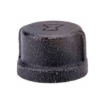 1 In. Black Malleable Cap 150 PSI Lead Free