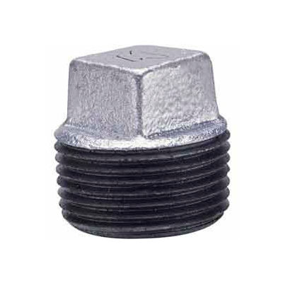 3/4 In Galvanized Malleable Cored Plug 150 PSI Lead Free