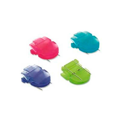 Advantus® Panel Wall Clips, 40 Sheet Capacity, Bright Colors, 20/Pack