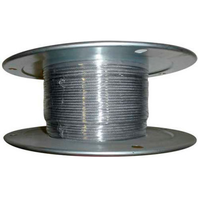 Advantage 500' 1/16" Diameter 7x7 Stainless Steel Aircraft Cable SSAC0627X7R500