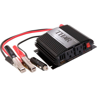THOR THMS500-PPI, 400 watt continuous/900 watt max power, 12 volt modified sine wave power inverter