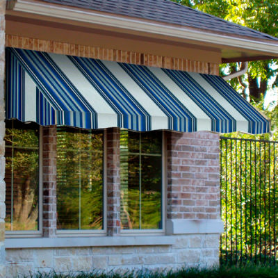 Awntech CF33-8NGW, Window/Entry Awning 8' 4-1/2"W x 3'D x 3' 8"H Navy/Gray/White