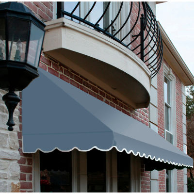 Awntech CF43-8DB, Window/Entry Awning 8' 4-1/2"W x 3'D x 4' 8"H Dusty Blue