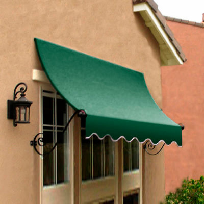 Awntech CH22-5F Window/Entry Awning 5-3/8'W x 2-9/16'H x 2'D Forest Green