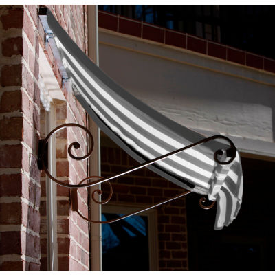 Awntech CH43-3GW Window/Entry Awning 3-3/8'W x 4-11/16'H x 3'D Gray/White