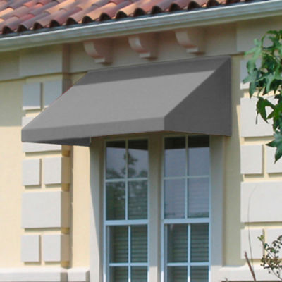 Awntech CN34-8G, Window/Entry Awning 8' 4 -1/2"W x 4'D x 3' 8"H Gray