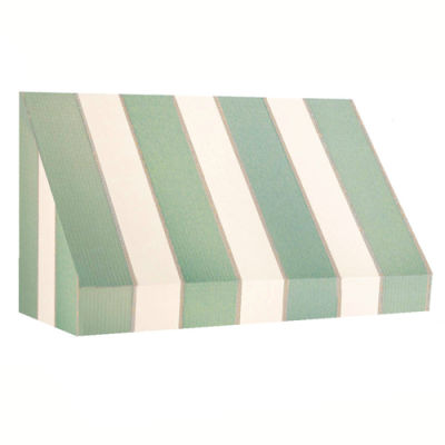 Awntech CN43-5SLCR, Window/Entry Awning 5' 4-1/2"W x 3'D x 4' 8"H Sage/Linen/Cream