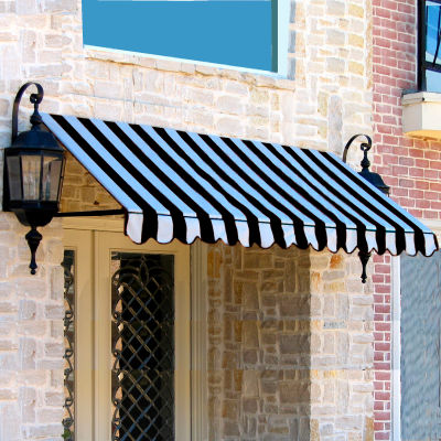 Awntech CR32-3KW, Window/Entry Awning 3-3/8'W x 3-11/16'H x 2'D Black/White