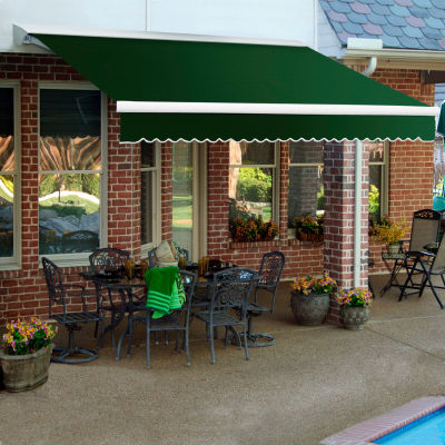 Awntech DTR8-EXE-F Retractable Awning Right Motor 8'W x 11/16'H x 7'D Forest