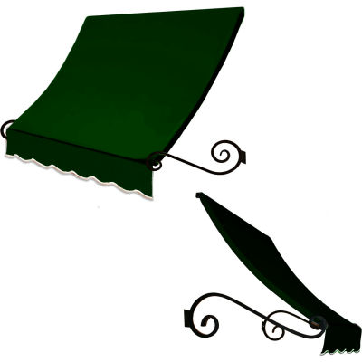 Awntech ECH23-6F Window/Entry Awning 6-3/8'W x 2'H x 3'D Forest Green