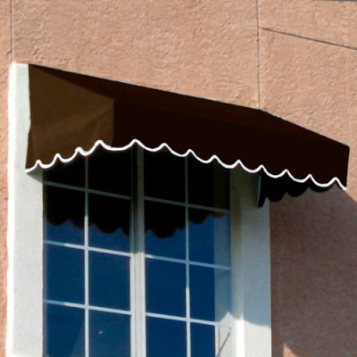 Awntech EF23-3BRN, Window/Entry Awning 3-3/8'W x 2'H x 3'D Brown
