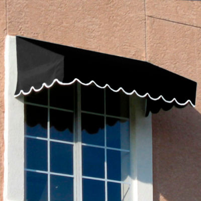 Awntech EF24-3K, Window/Entry Awning 3-3/8'W x 2'H x 4'D Black