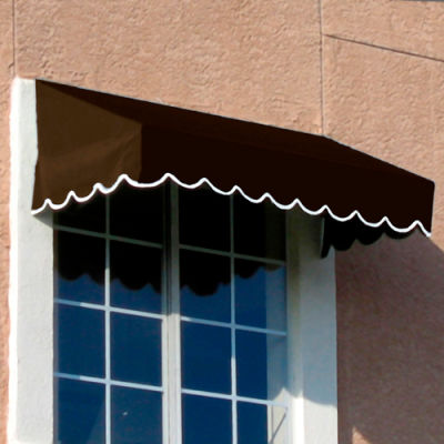 Awntech EF24-8BRN, Window/Entry Awning 8' 4 -1/2" W x 4'D x 2'H Brown