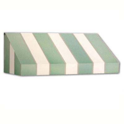 Awntech EN24-4SLCR, Window/Entry Awning 4' 4-1/2"W x 4'D x 2' 7"H Sage/Linen/Cream