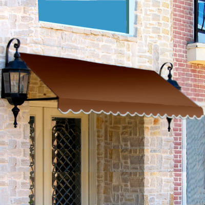 Awntech ER1836-4BRN, Window/Entry Awning 4' 4-1/2"W x 3'D x 1' 6"H Brown