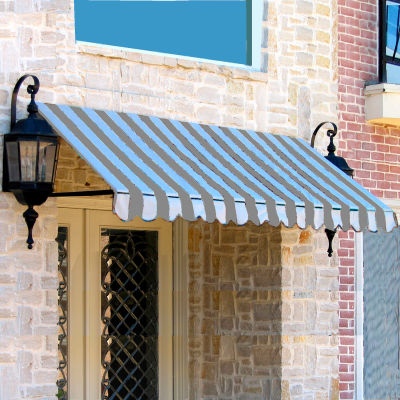 Awntech ER24-3GW, Window/Entry Awning 3-3/8'W x 2'H x 4'D Gray/White