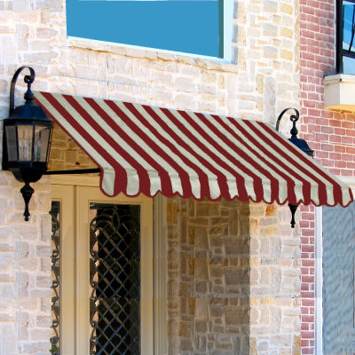 Awntech ER2442-3BT, Window/Entry Awning 3-3/8'W x 2'H x 3-1/2'D Burgundy/Tan
