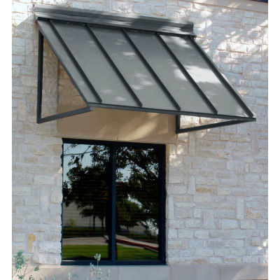 Awntech H22-3PTR, Standing Seam 3-11/16'W x 2'H x 2'D Awning Pewter