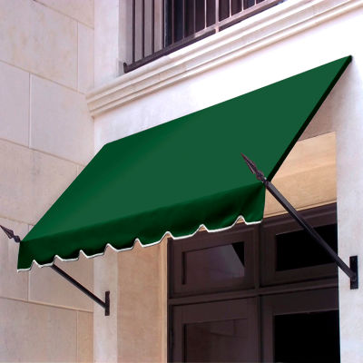 Awntech NO21-3F Spear Arm Awning 3-3/8'W x 2-9/16'H x 1-5/16'D Forest Green