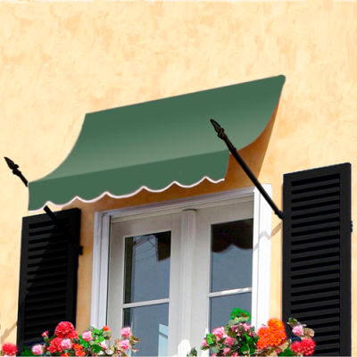 Awntech NO21-6S Spear Arm Awning 6-3/8'W x 2-9/16'H x 1-5/16'D Sage