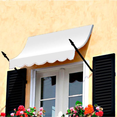Awntech NO21-6W Spear Arm Awning 6-3/8'W x 2-9/16'H x 1-5/16'D Off White