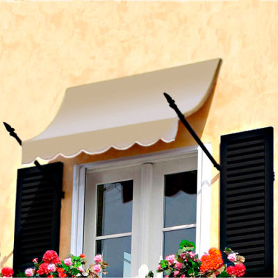 Awntech NO21-8L, Spear Arm Awning 8-3/8'W x 2-9/16'H x 1-5/16'D Linen