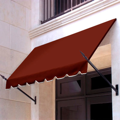 Awntech NO32-10TER Spear Arm Awning 10-3/8'W x 3-11/16'H x 2'D Terra Cotta