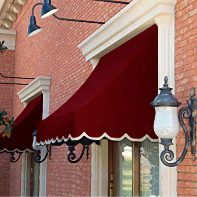 Awntech NT22-10B Window/Entry Awning 10-3/8'W x 2-9/16'H x 2'D Burgundy