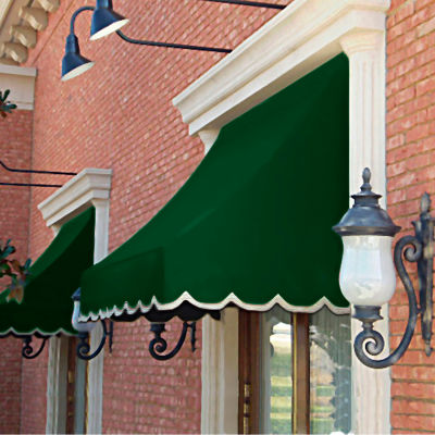 Awntech NT22-3F, Window/Entry Awning 3' 4-1/2" W x 2'D x 2' 7"H Forest Green
