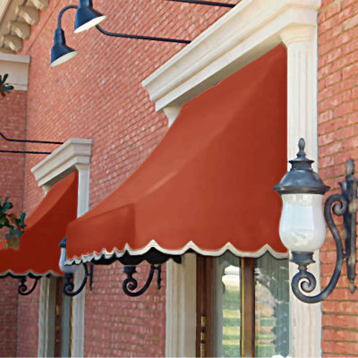 Awntech NT33-6TER Window/Entry Awning 6-3/8'W x 3-11/16'H x 3'D Terra Cotta