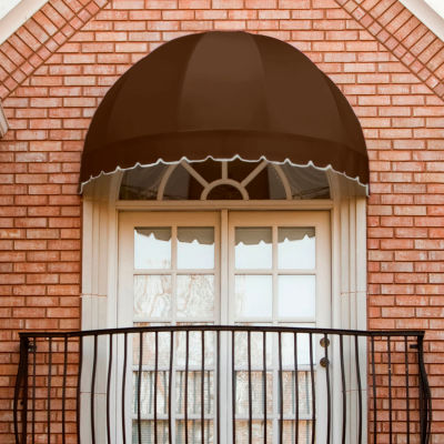 Awntech RB4-BRN, Window/Entry Awning 4' 4-1/2"W x 2' 2-1/4"D x 2' 9-1/4"H Brown