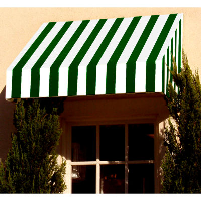 Awntech RN22-10FW, Window/Entry Awning 10-3/8'W x 2-9/16'H x 2'D Forest Green/White
