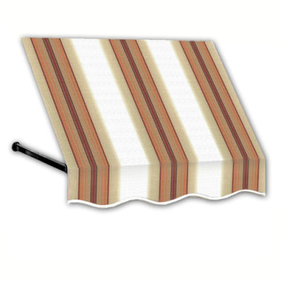 Awntech RR22-6WLTER, Window/Entry Awning 6' 4-1/2" W x 2'D x 2'H White/Linen/Terra Cotta