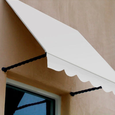 Awntech SANT21-6W Window/Entry Awning 6-3/8'W x 2-9/16'H x 1'D Off White