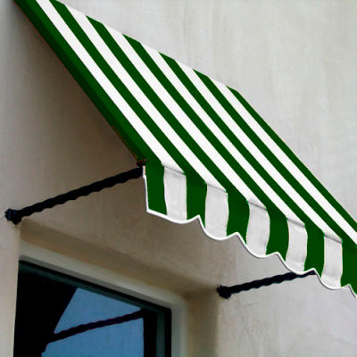 Awntech SANT33-10FW Window/Entry Awning 10-3/8'W x 3-11/16'H x 3'D Forest Green/White