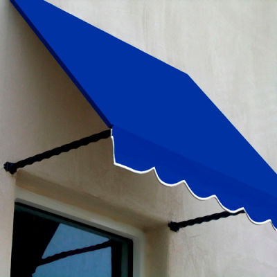 Awntech SANT43-10BB Window/Entry Awning 10-3/8'W x 4-11/16'H x 3'D Bright Blue