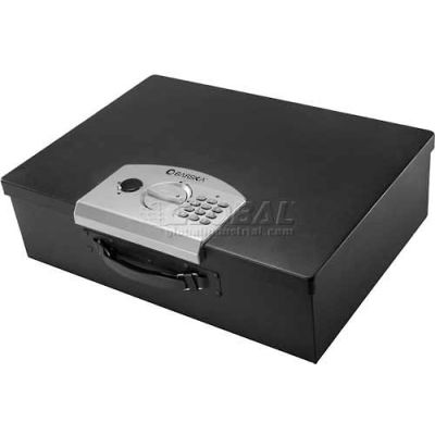 Barska Digital Portable Keypad Safe AX11910 - 17-1/2"W x 12-1/2"D x 5"H, Black