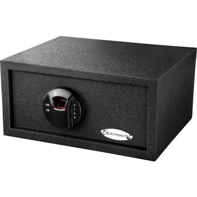 Barska® Biometric Keypad Safe Color Box, - 0.46 Cubic Feet, 14-1/2"W x 11-3/4"W x 7"H - Black