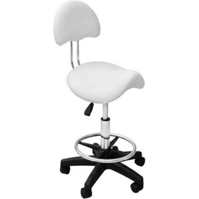 AYC Group Kelly Esthetician Stool, White