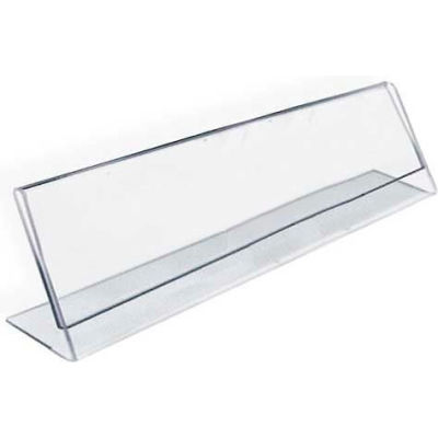 Global Approved 112702 Horizontal Nameplate Acrylic Sign Holder, 6" x 2"