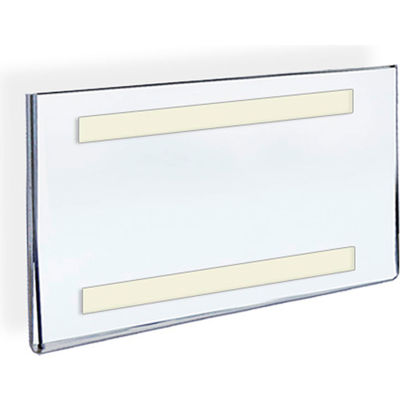 Azar Displays 122014, Sign Holder, 6"W x 3/16"D x 4"H - Pkg Qty 10