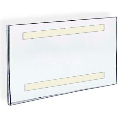 Global Approved 122026 Horizontal Wall Mount Acrylic Sign Holder, 10" x 8"